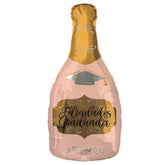 Botella felicidades graduada